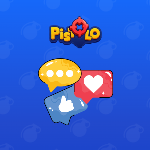Pistol sosiale medier grafikk