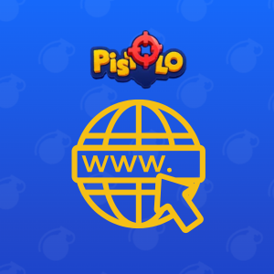 Pistolo Nettsted Ikon med Globe og Cursor