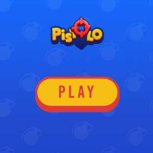 Pistolo logo med 'Play' knapp